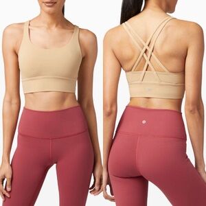 Lululemon Energy Bra Long Line *Medium Support, B-D Cup
in Nude Beech Wood (4)